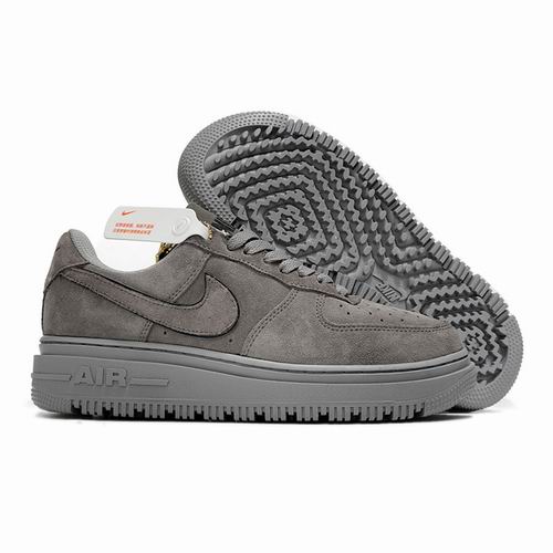 All Grey Nike Air Force 1 Shoes Men and Women-32